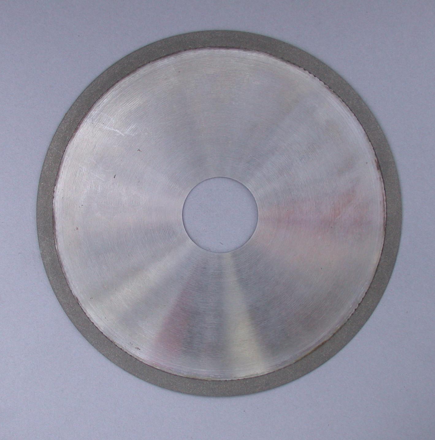Thin diamond cut-off wheel with center bore